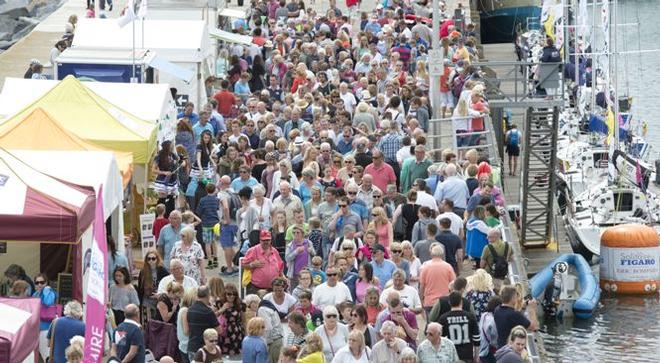 The Solitaire du Figaro stopover in Torbay drew in crowds of 20,000 people to the Race Village. - Solitaire du Figaro © Lloyd Images
